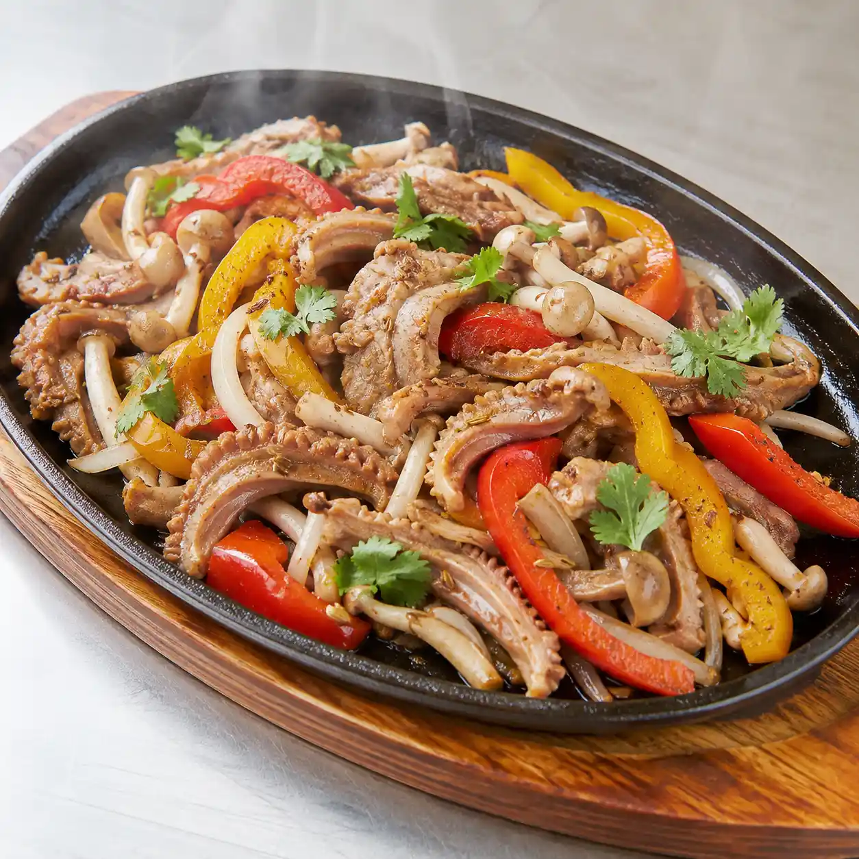 豬肚彩椒鐵板