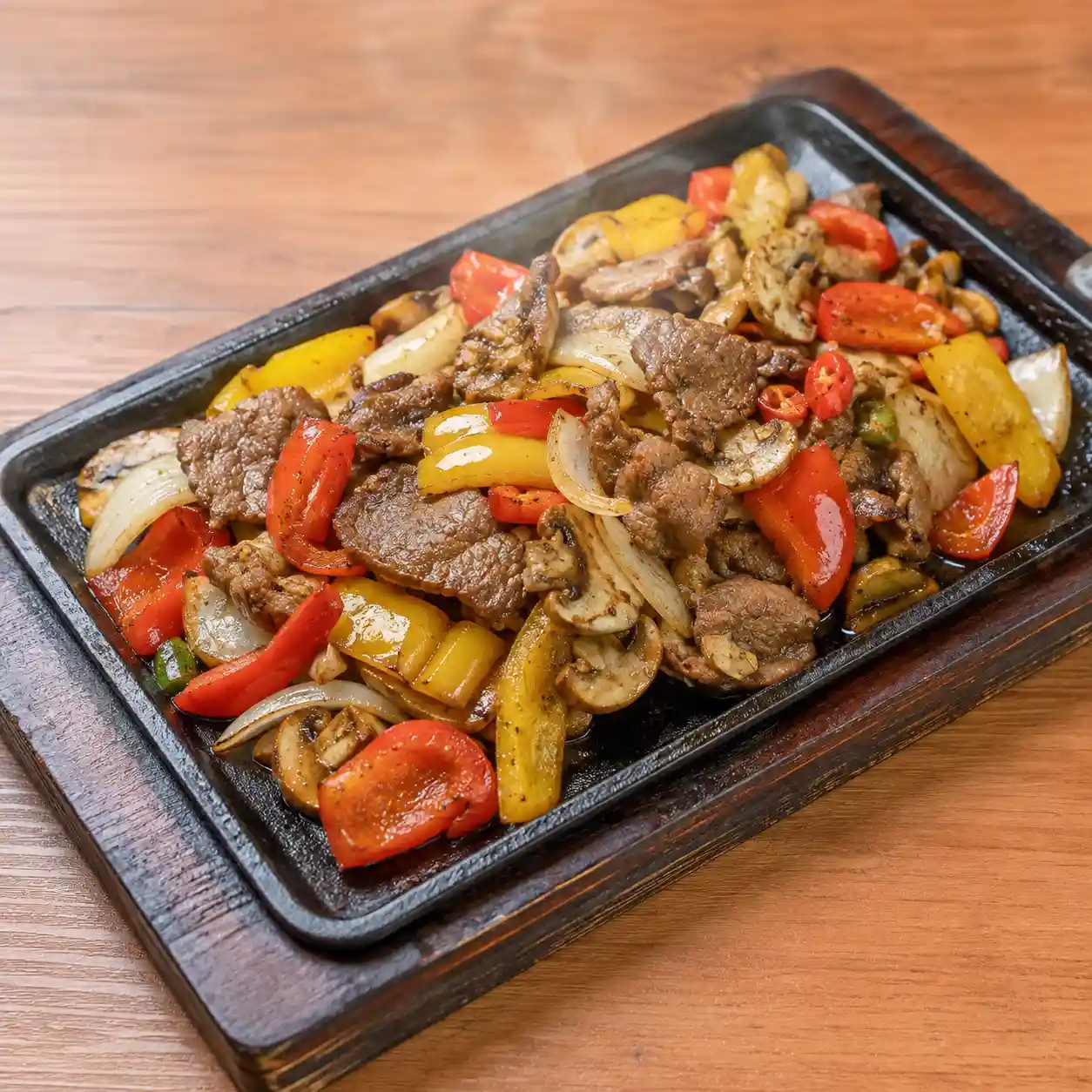 咖哩牛肉片乾鍋甜椒