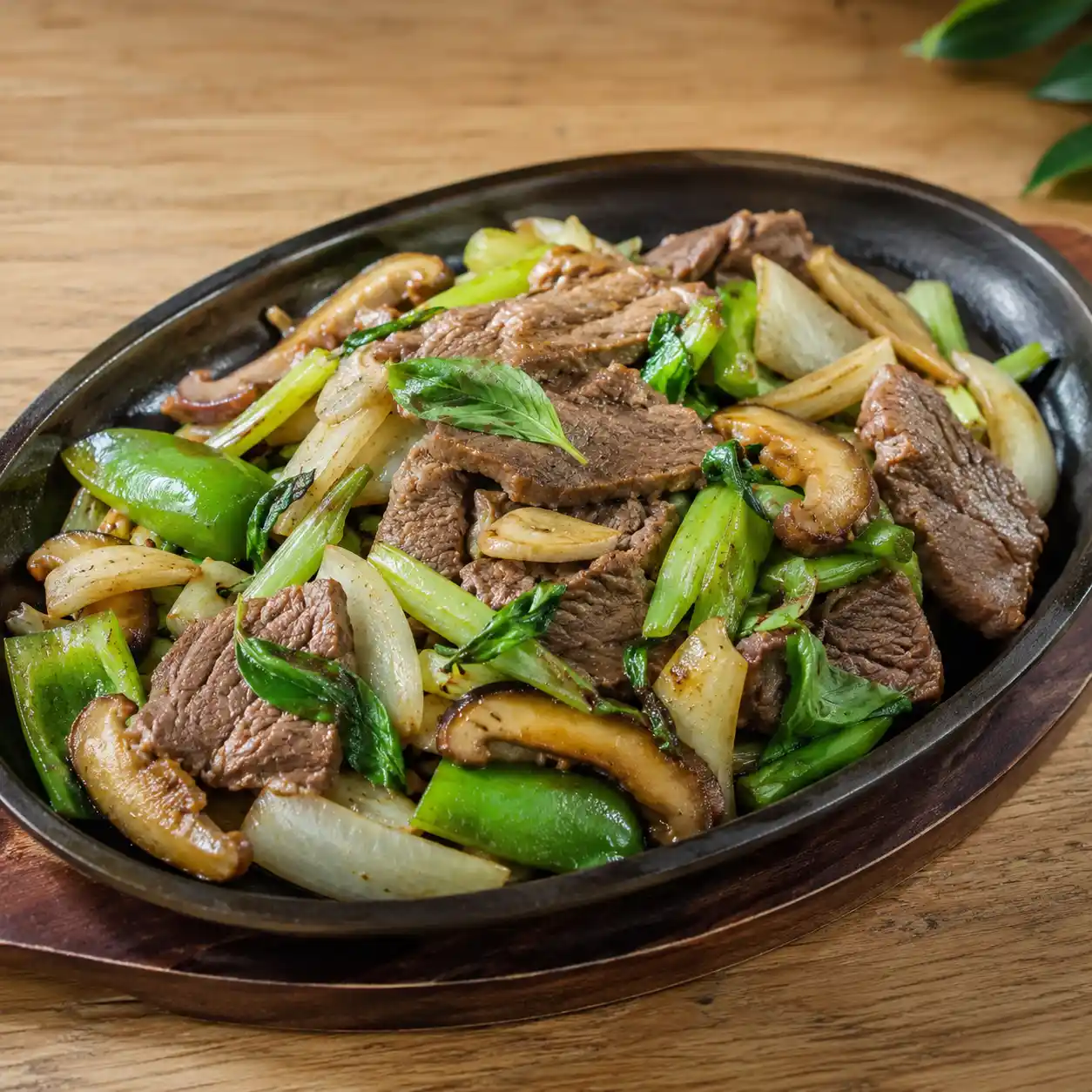 焦香牛腱青椒