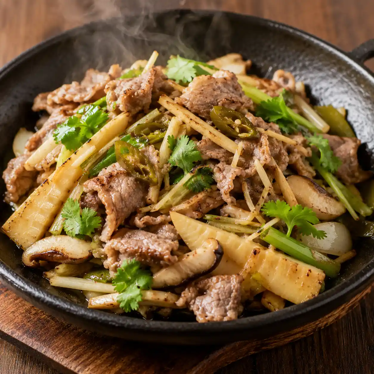 剝皮辣椒乾鍋羊肉片