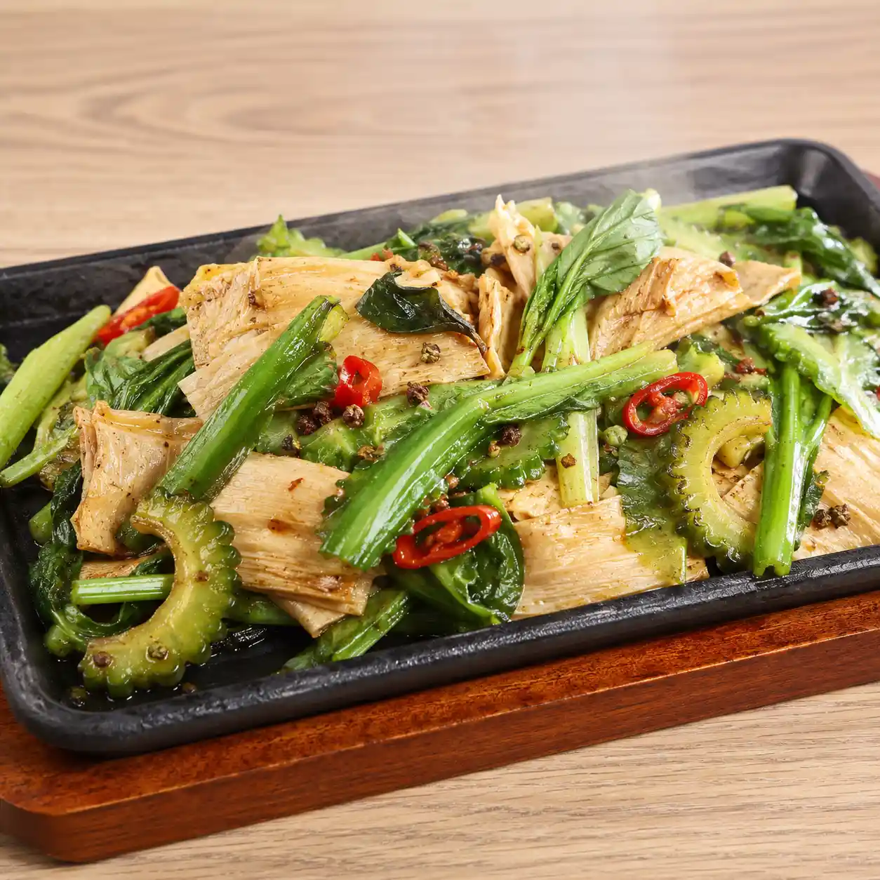豆皮山蘇鐵板