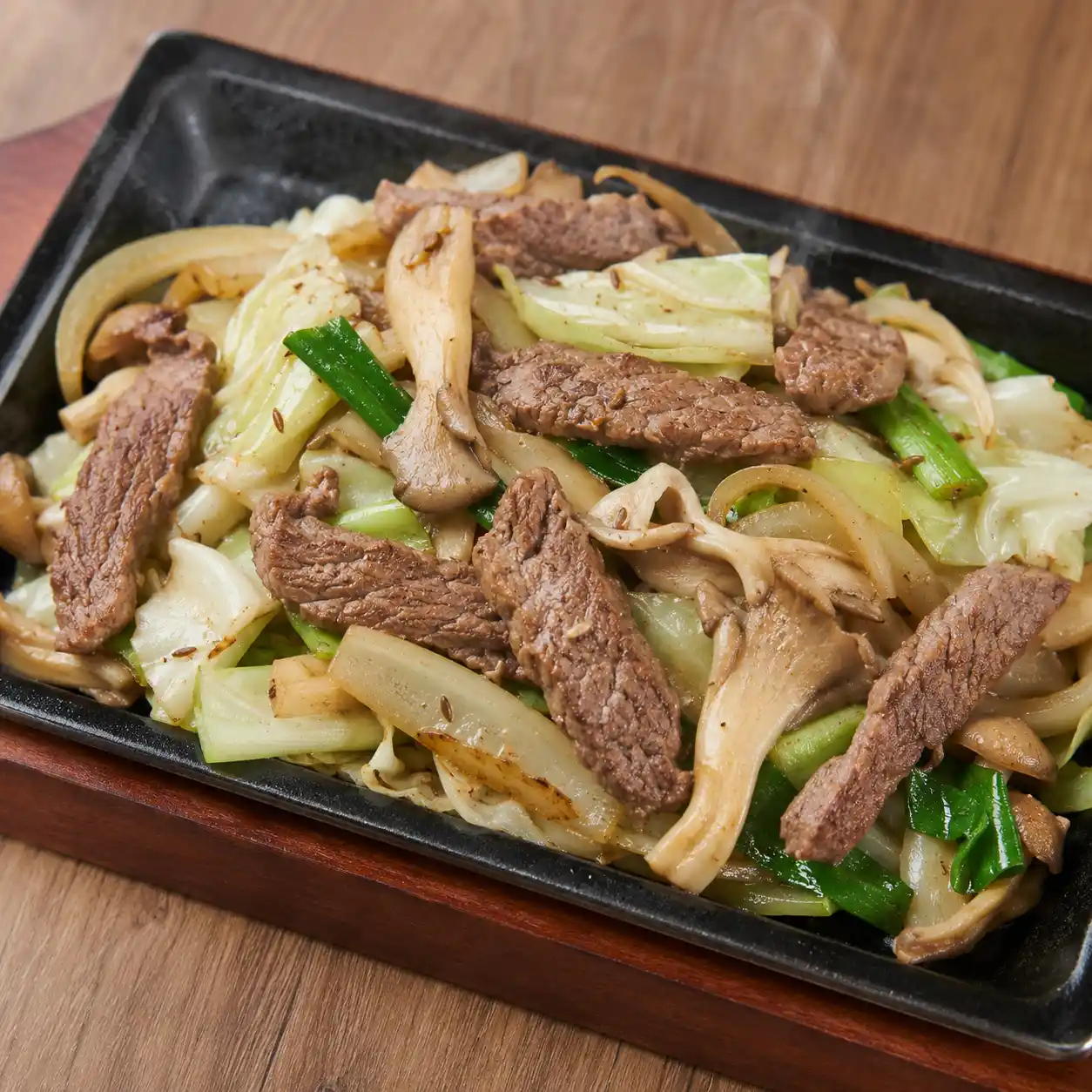 牛柳秀珍菇鐵板
