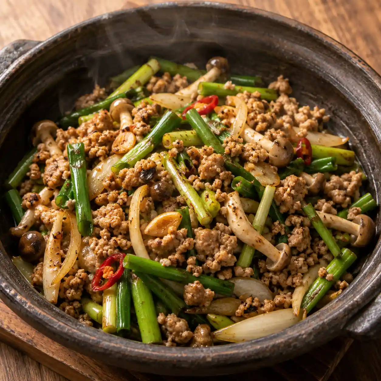 孜然乾鍋瘦絞肉