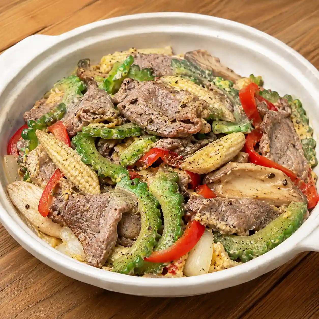 牛肉片苦瓜鍋塌