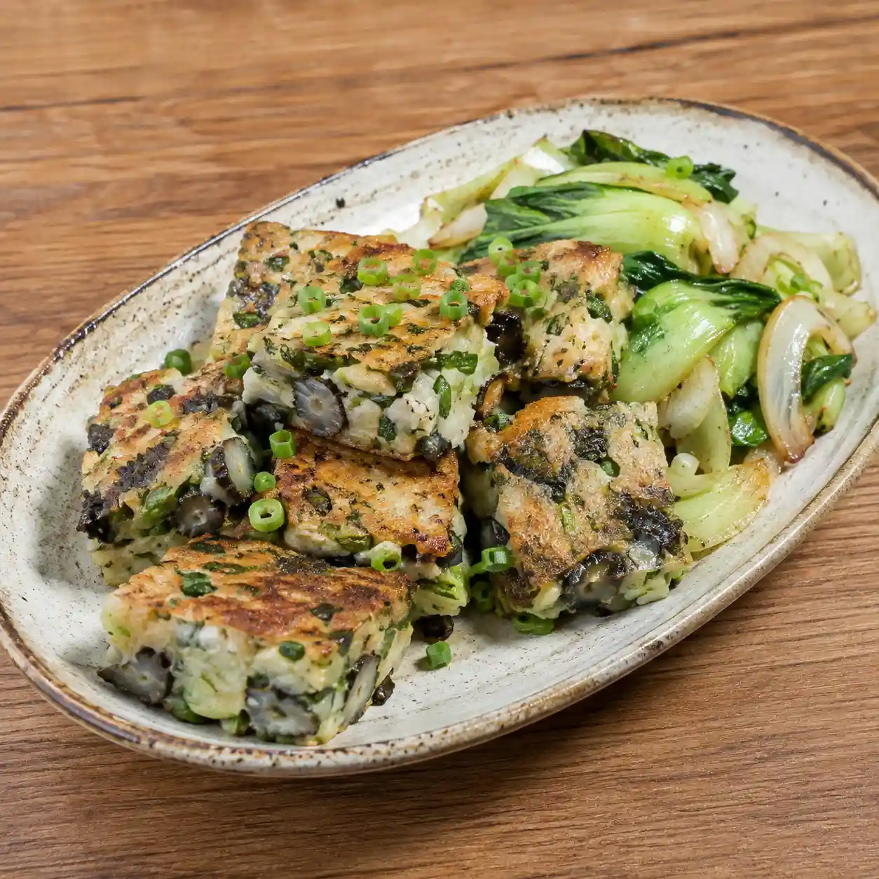 海參青江菜香煎盒
