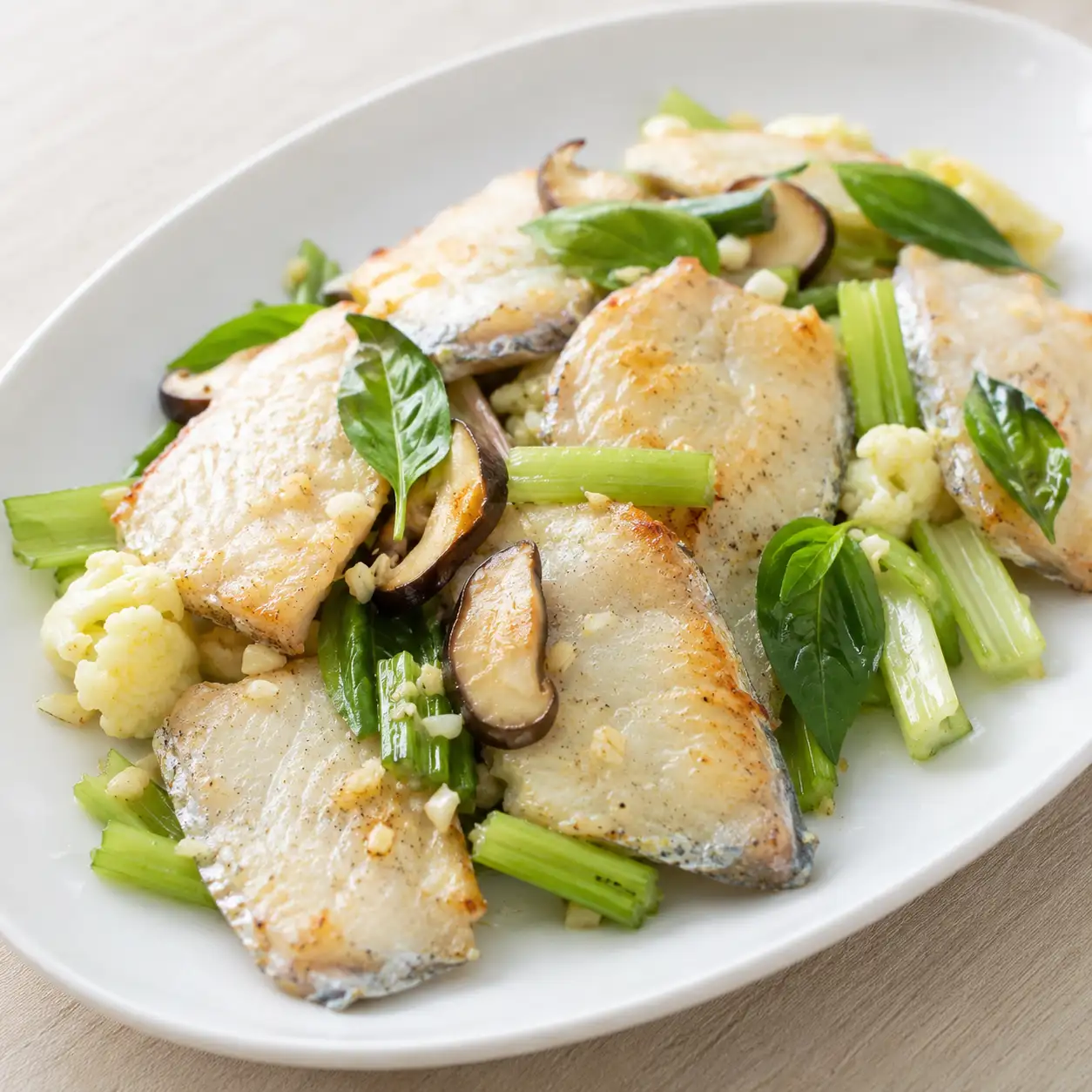九層塔白帶魚薄煎
