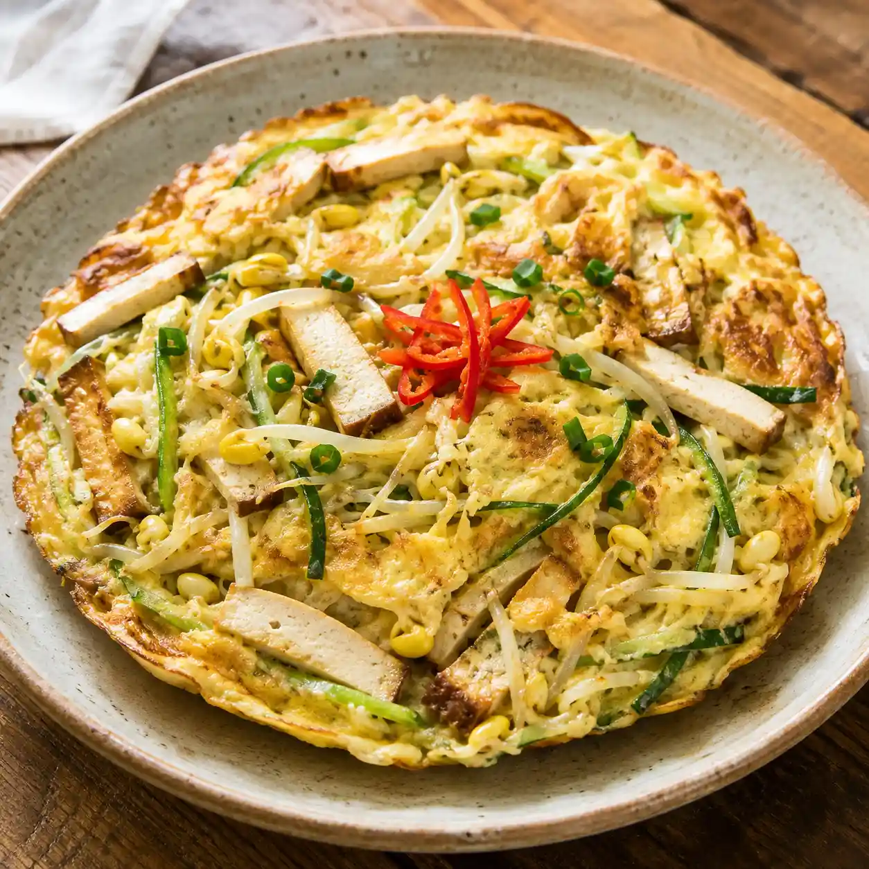 豆干黃豆芽蛋香煎