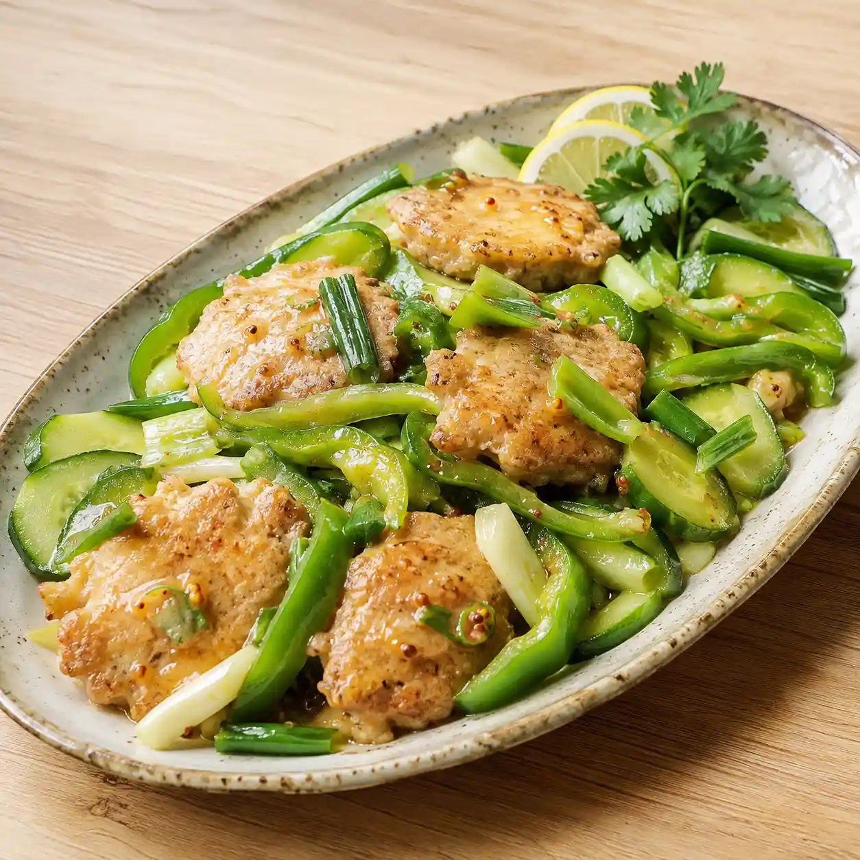 瘦肉餅青椒鍋塌
