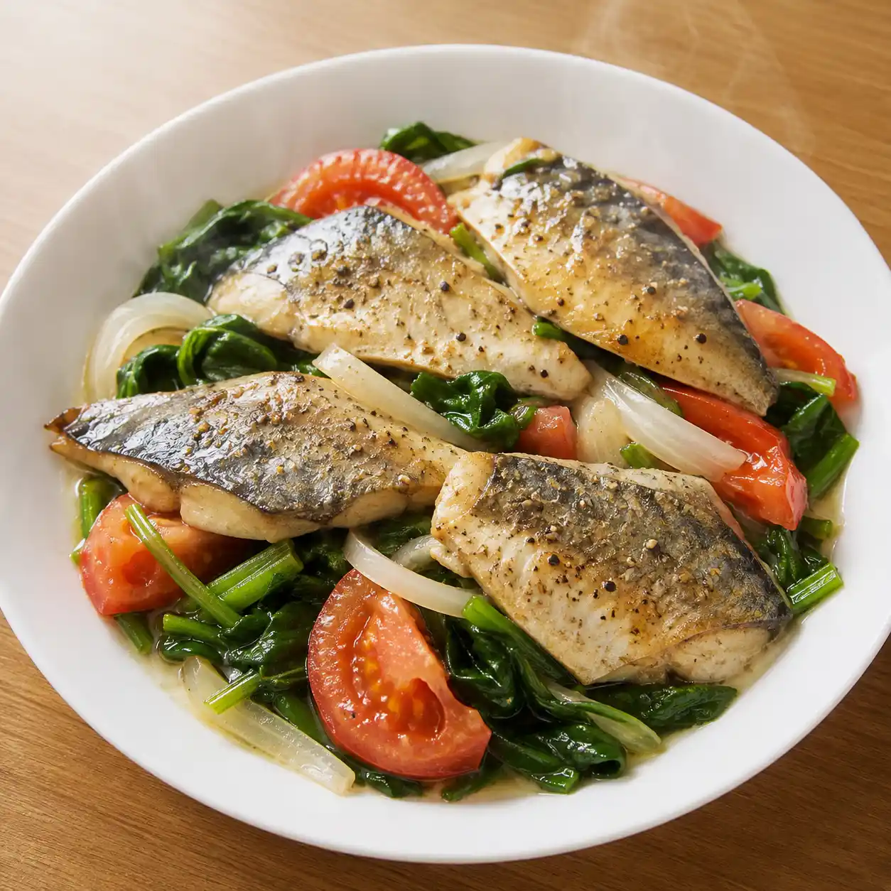 白胡椒鯖魚薄煎
