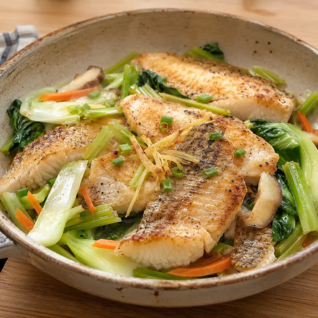 鯛魚青江菜鍋塌