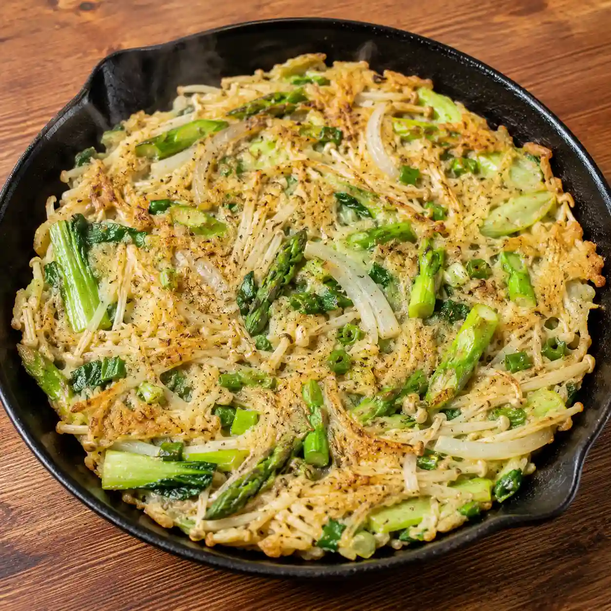 孜然金針菇薄煎