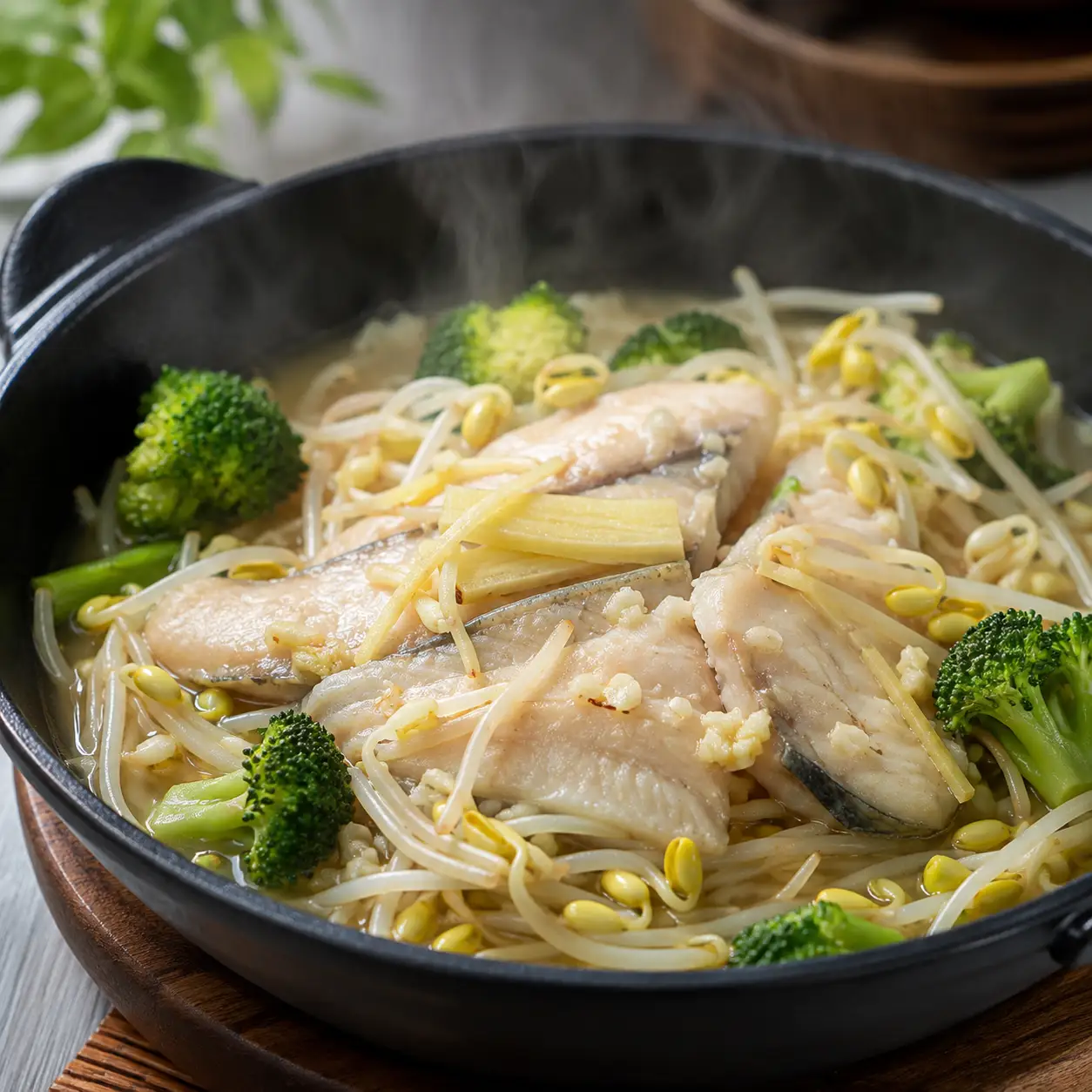 虱目魚黃豆芽鍋塌