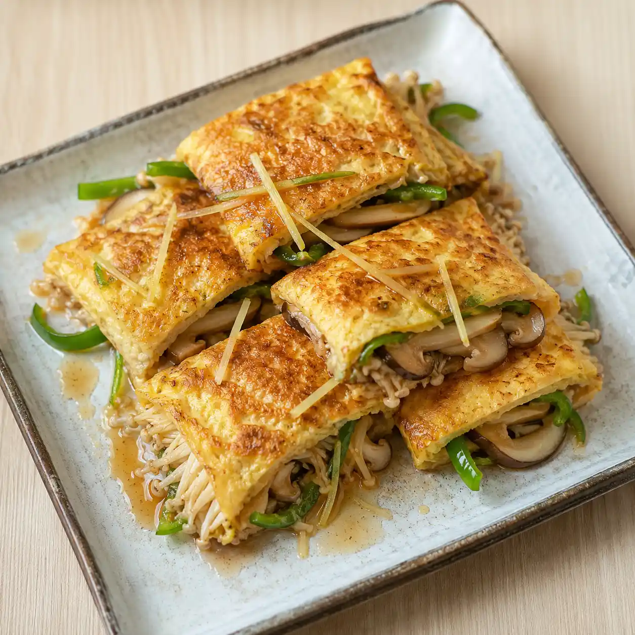 金針菇蘑菇香煎盒