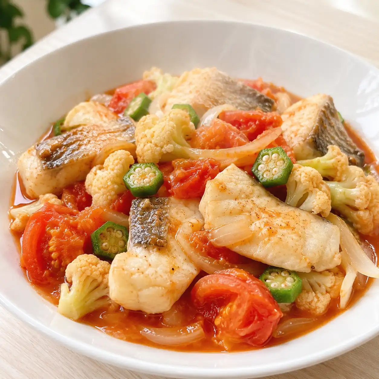 無糖糖醋鱸魚白花椰