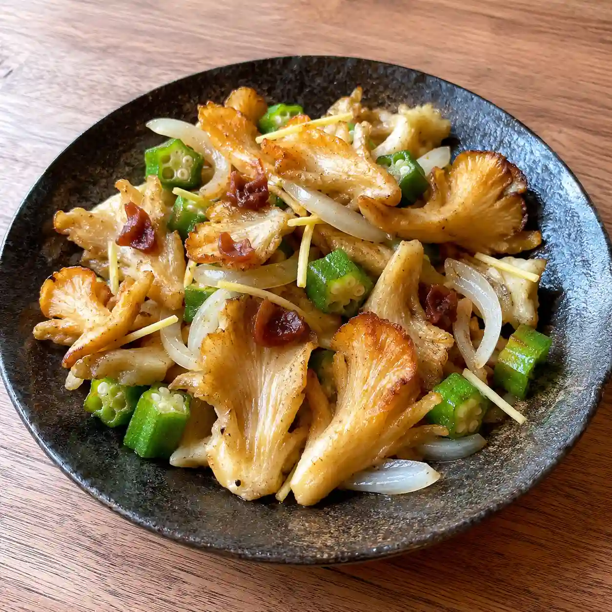 紫蘇梅醋秀珍菇薄衣酥炸