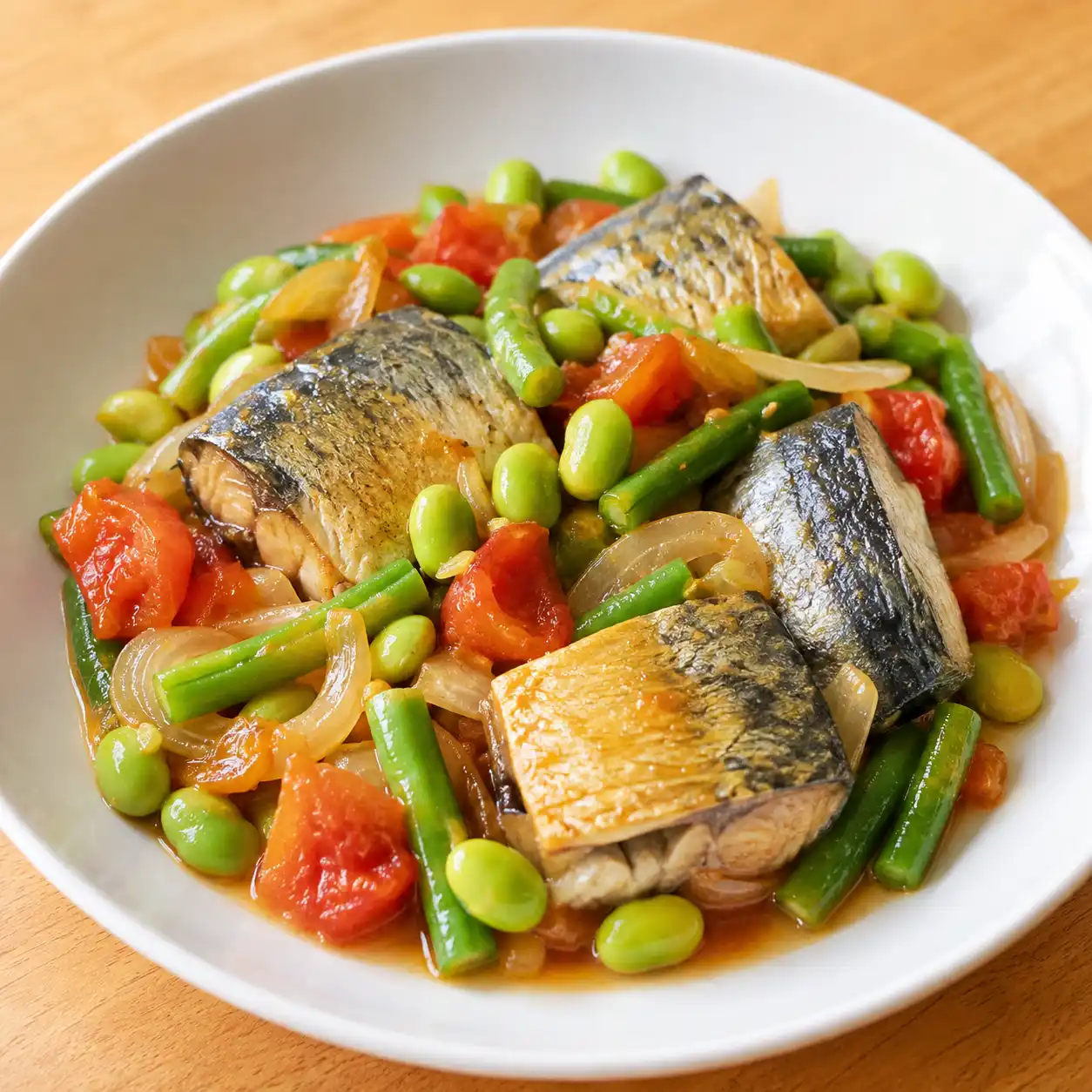 無糖糖醋鯖魚毛豆