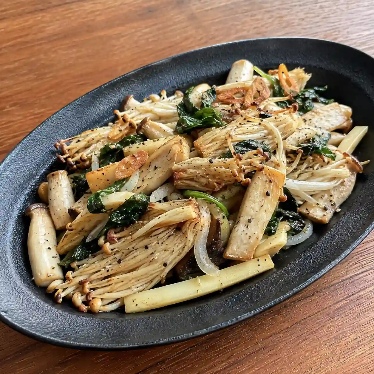 塔香氣炸金針菇