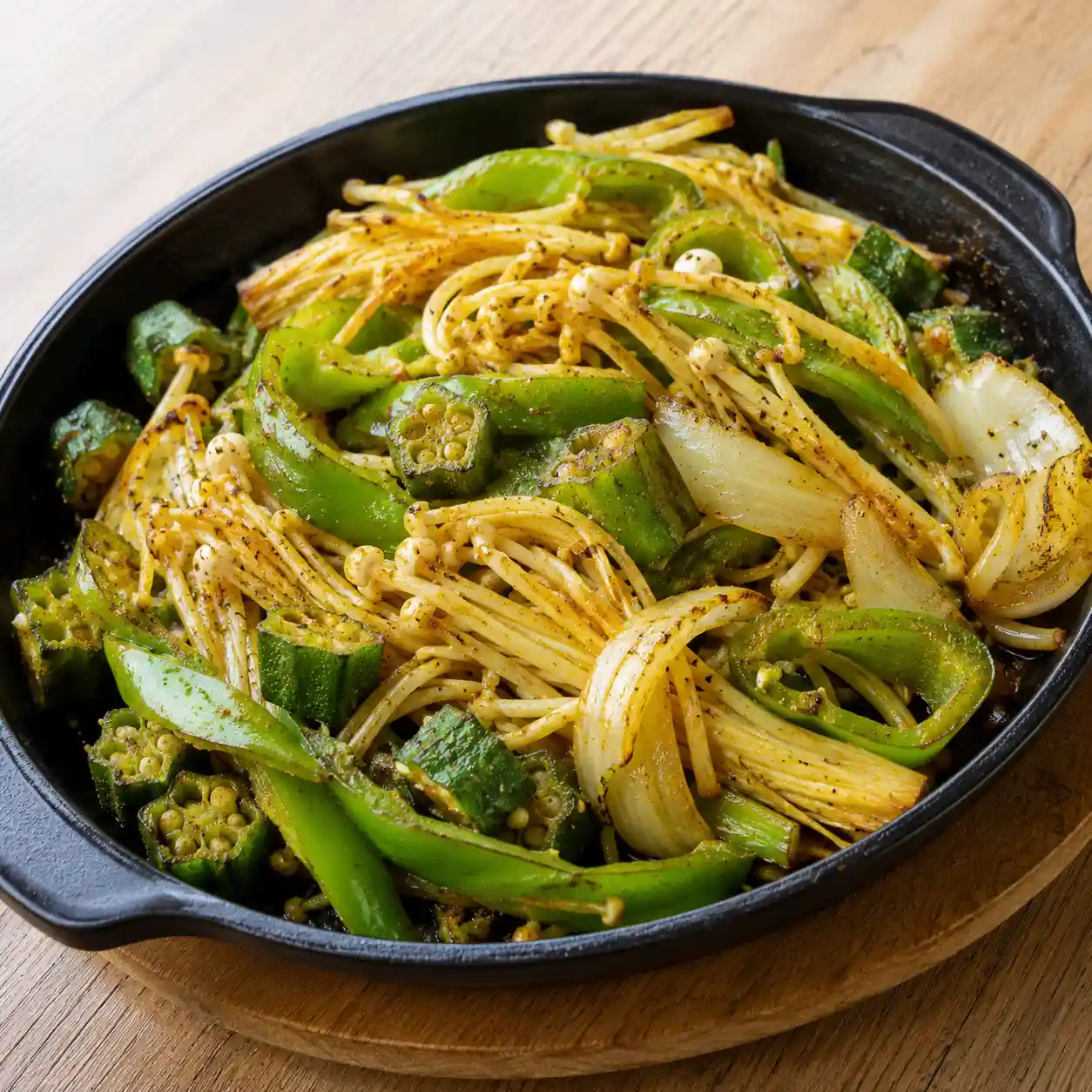 金針菇青椒酥烤