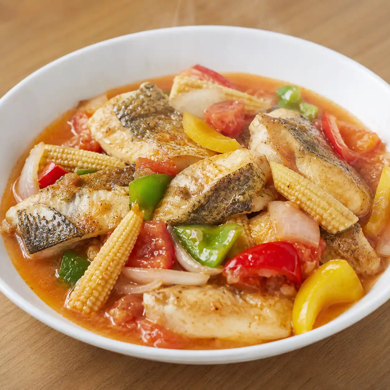 無糖糖醋鱸魚玉米筍