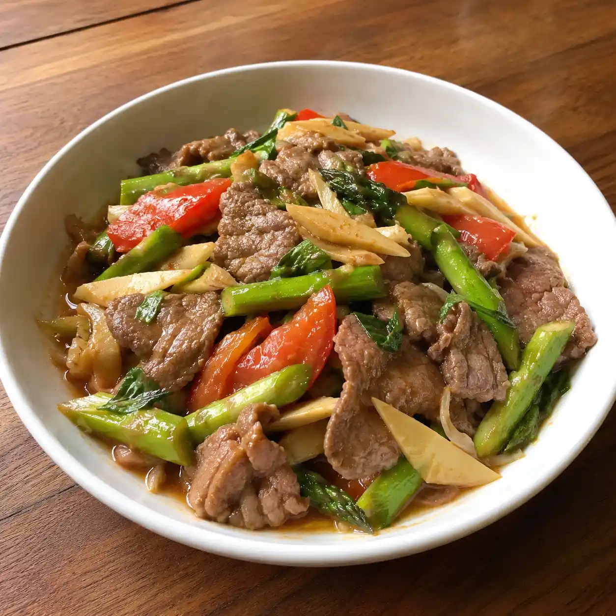 無糖糖醋羊肉片蘆筍