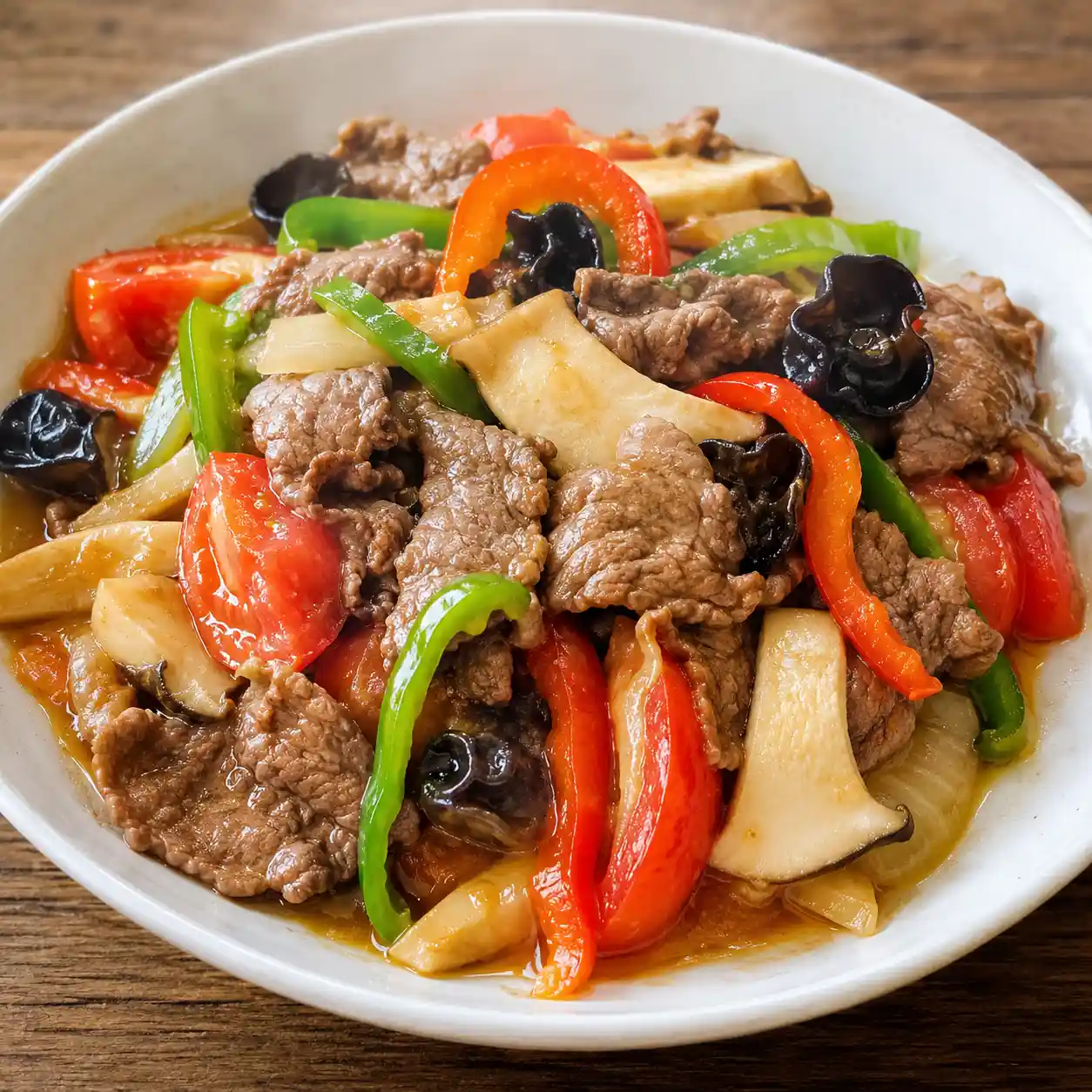 無糖糖醋牛肉片杏鮑菇