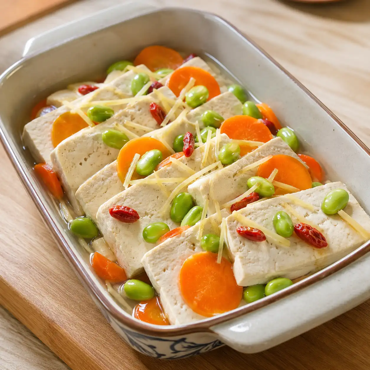 梅香板豆腐紅蘿蔔蒸