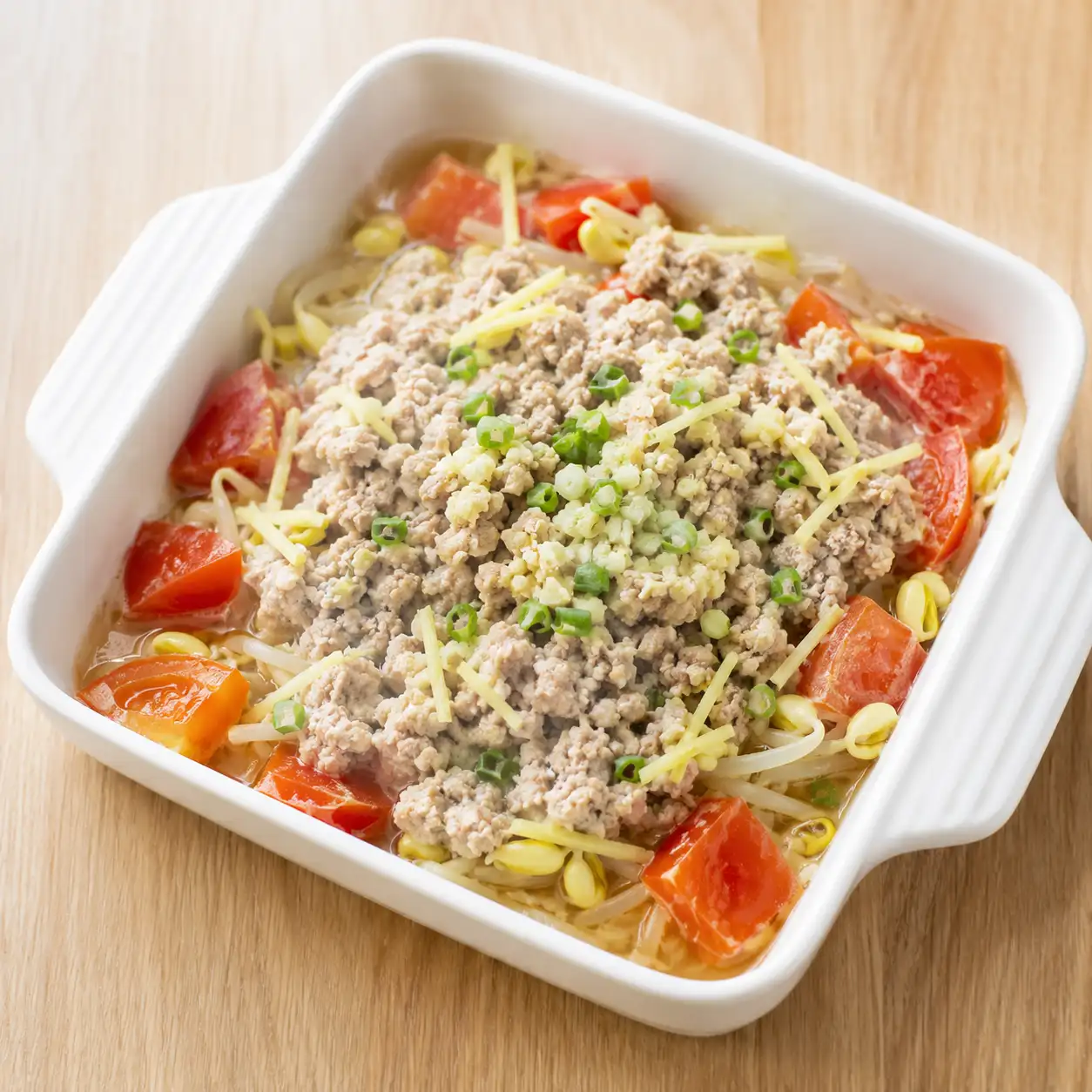 蒜蓉瘦絞肉蒸盒