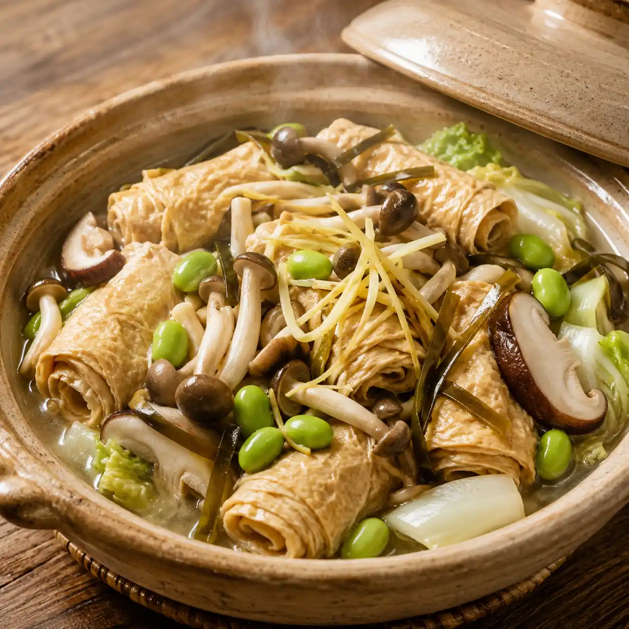 昆布蒸豆皮