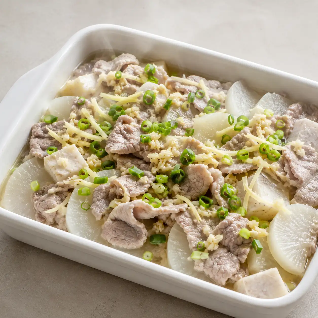 蒜蓉豬肉片蒸盒