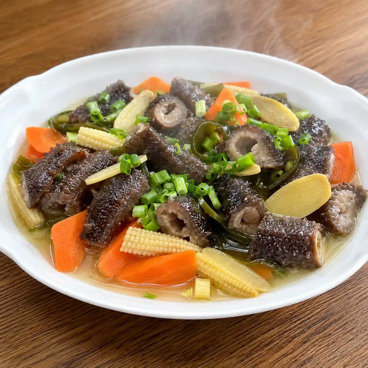 昆布海參紅蘿蔔蒸