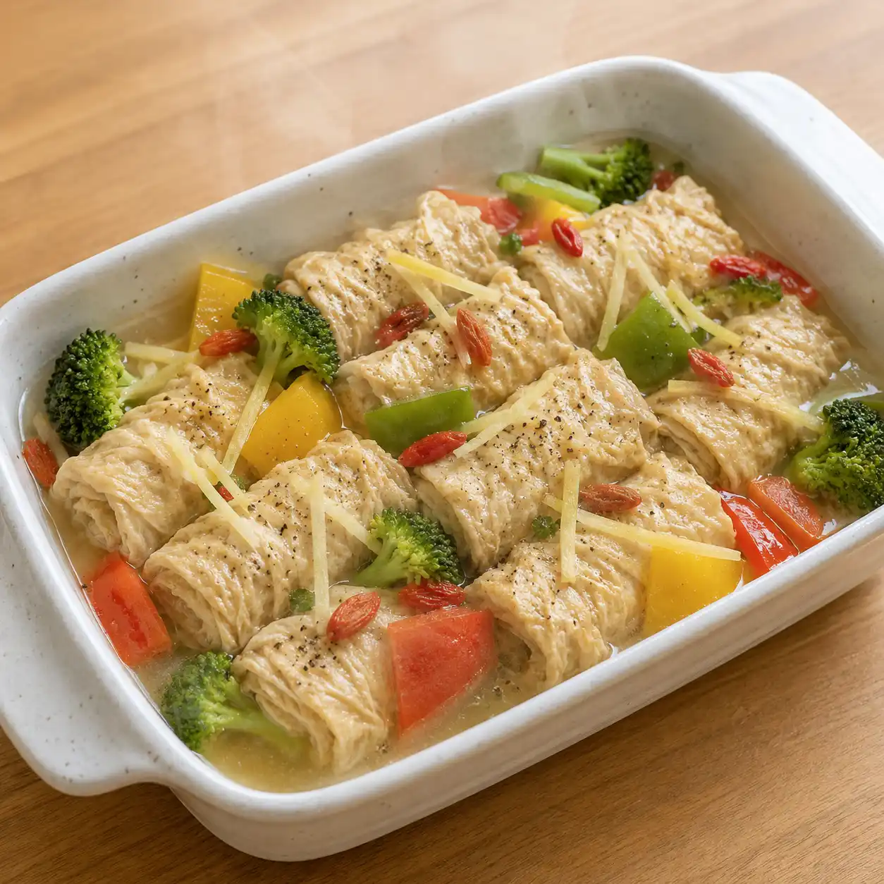 胡椒蒸豆包