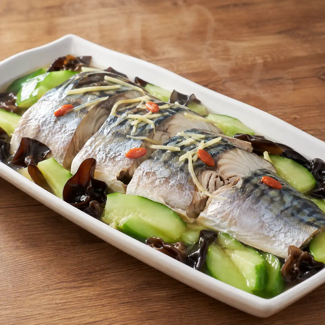 胡椒蒸鯖魚
