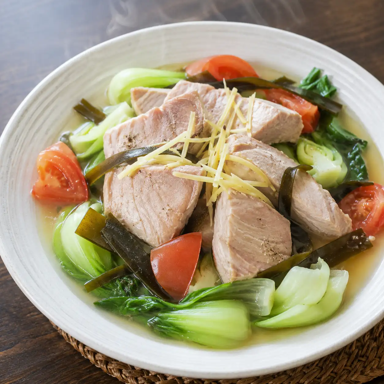昆布蒸鮪魚