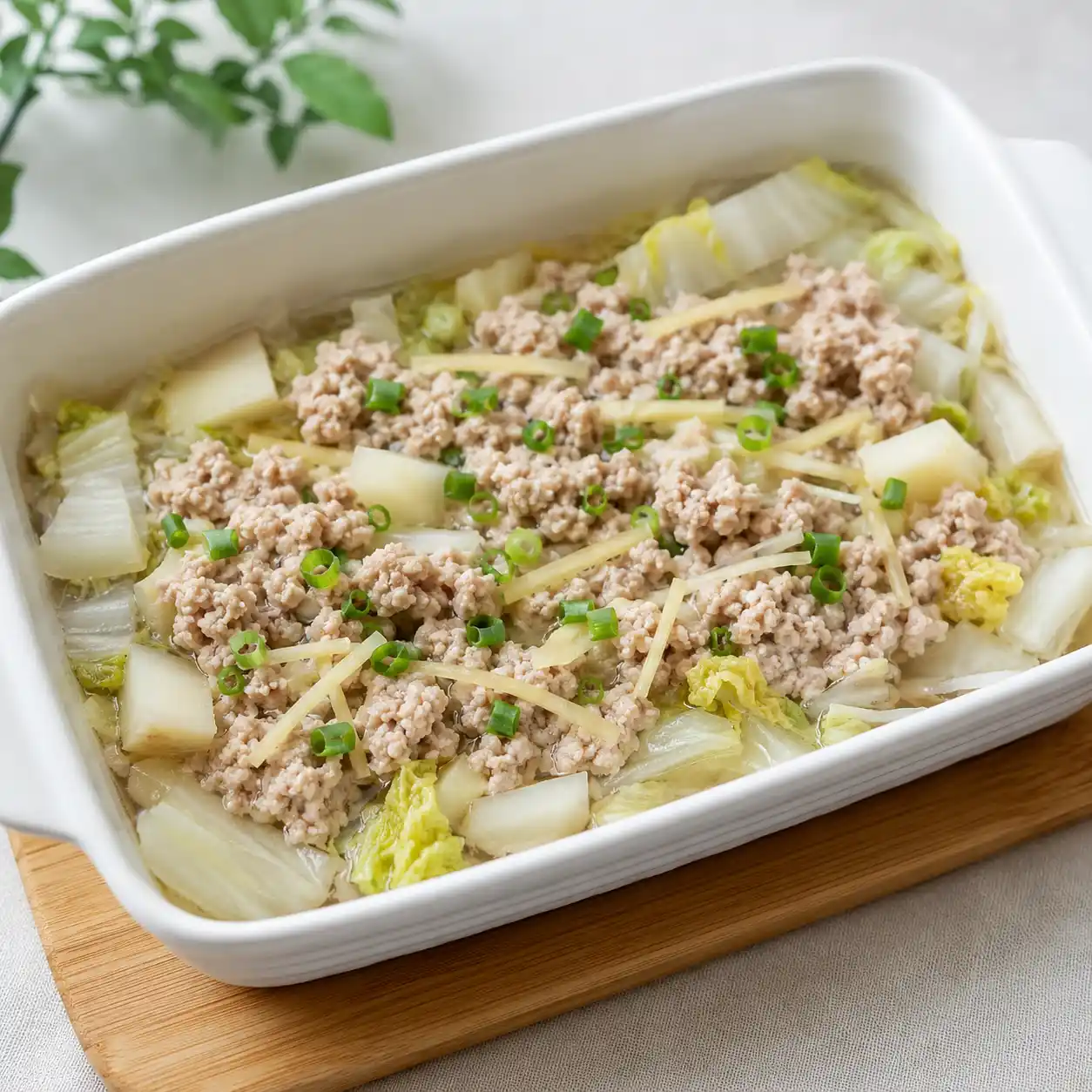 紫蘇梅醋瘦絞肉蒸盒