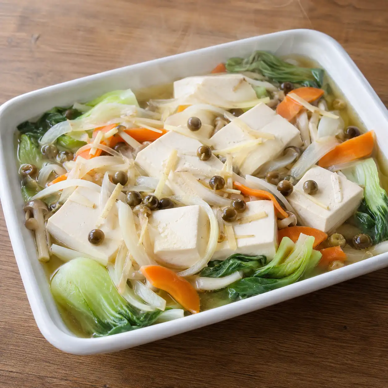 樹子板豆腐洋蔥蒸