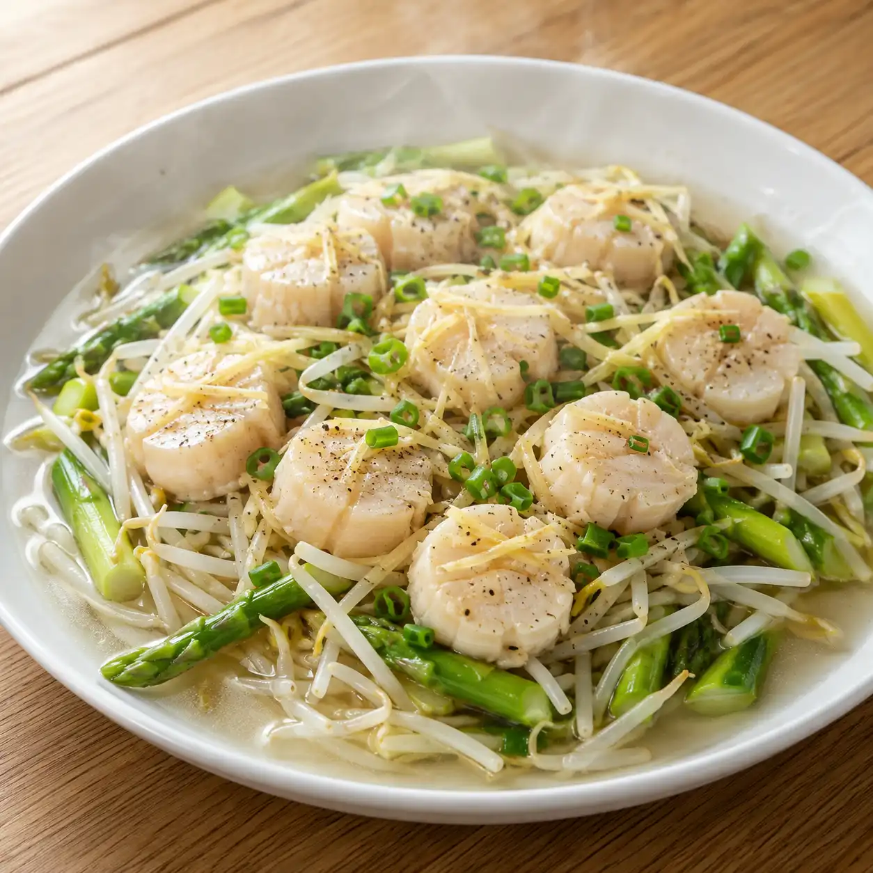 胡椒蒸干貝黃豆芽