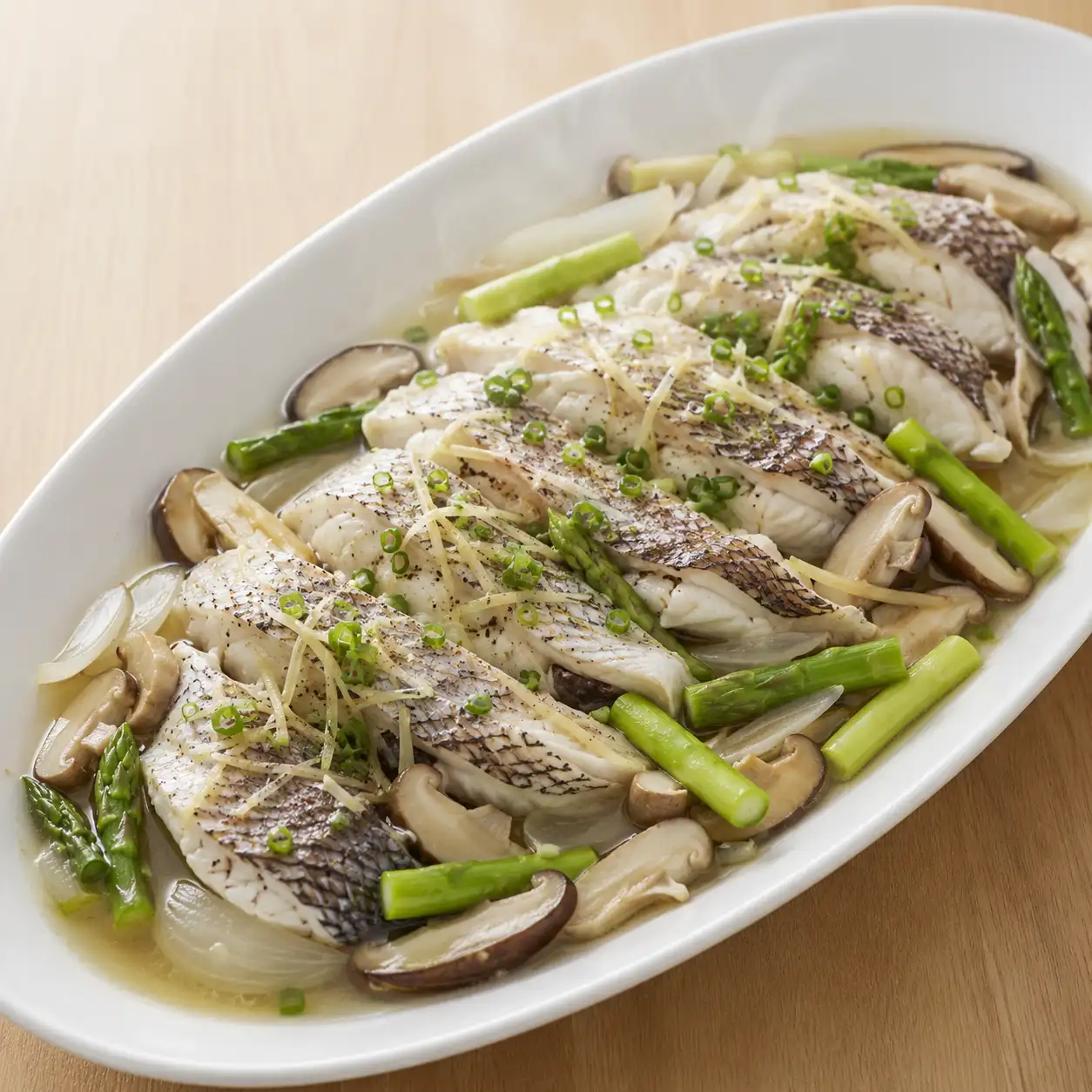 胡椒鯛魚蘑菇蒸