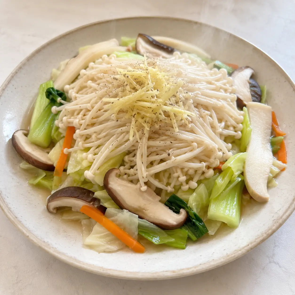 胡椒蒸金針菇