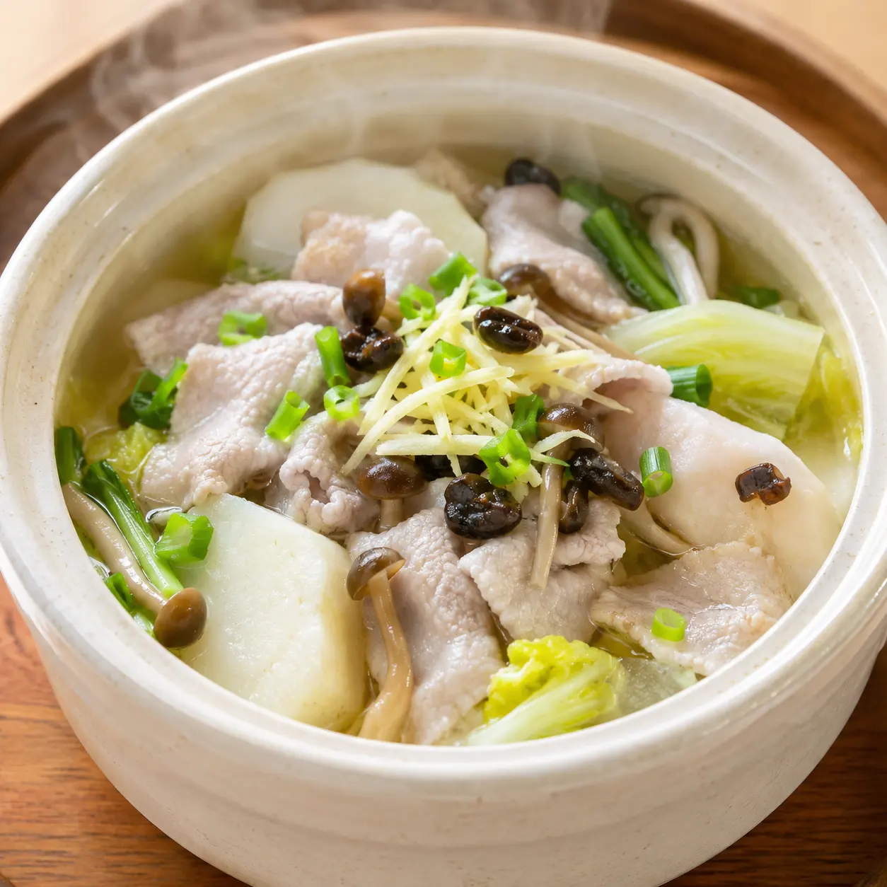 豬肉片山藥蒸盅
