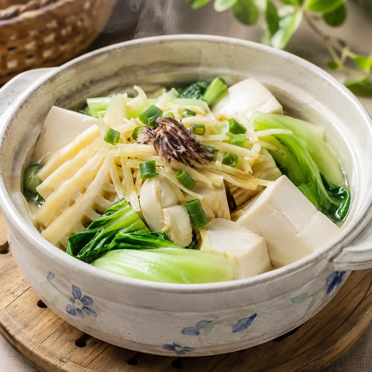 嫩豆腐竹筍蒸盅