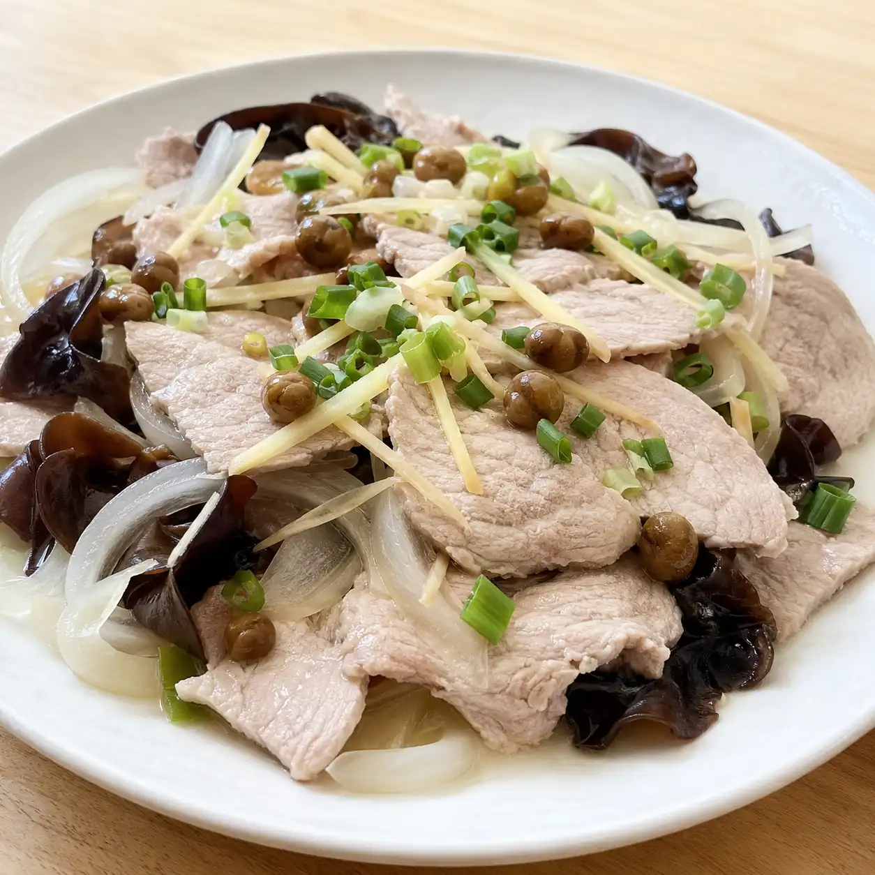 樹子蒸豬肉片