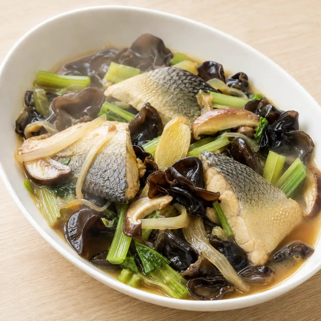 紅燒虱目魚黑木耳