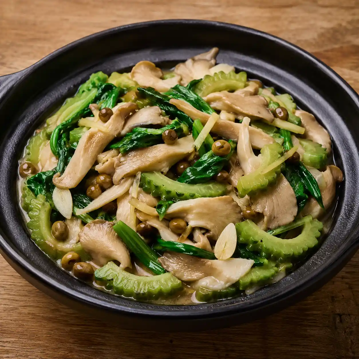 破布子醬燒秀珍菇