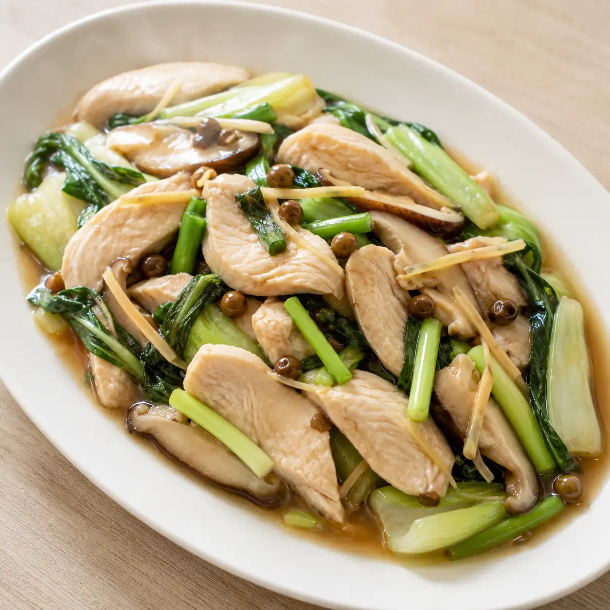 破布子醬燒雞肉片