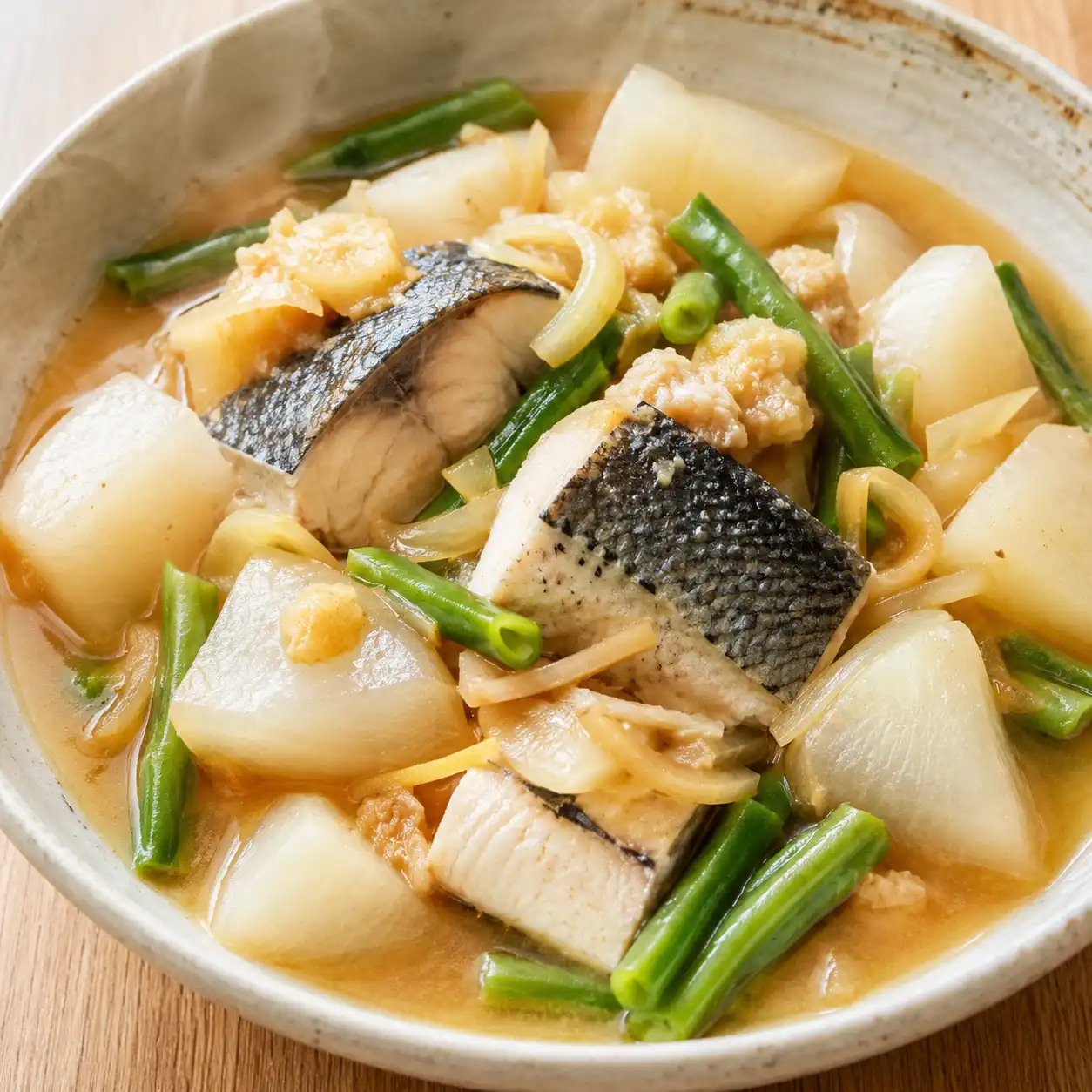 味噌虱目魚白蘿蔔燒