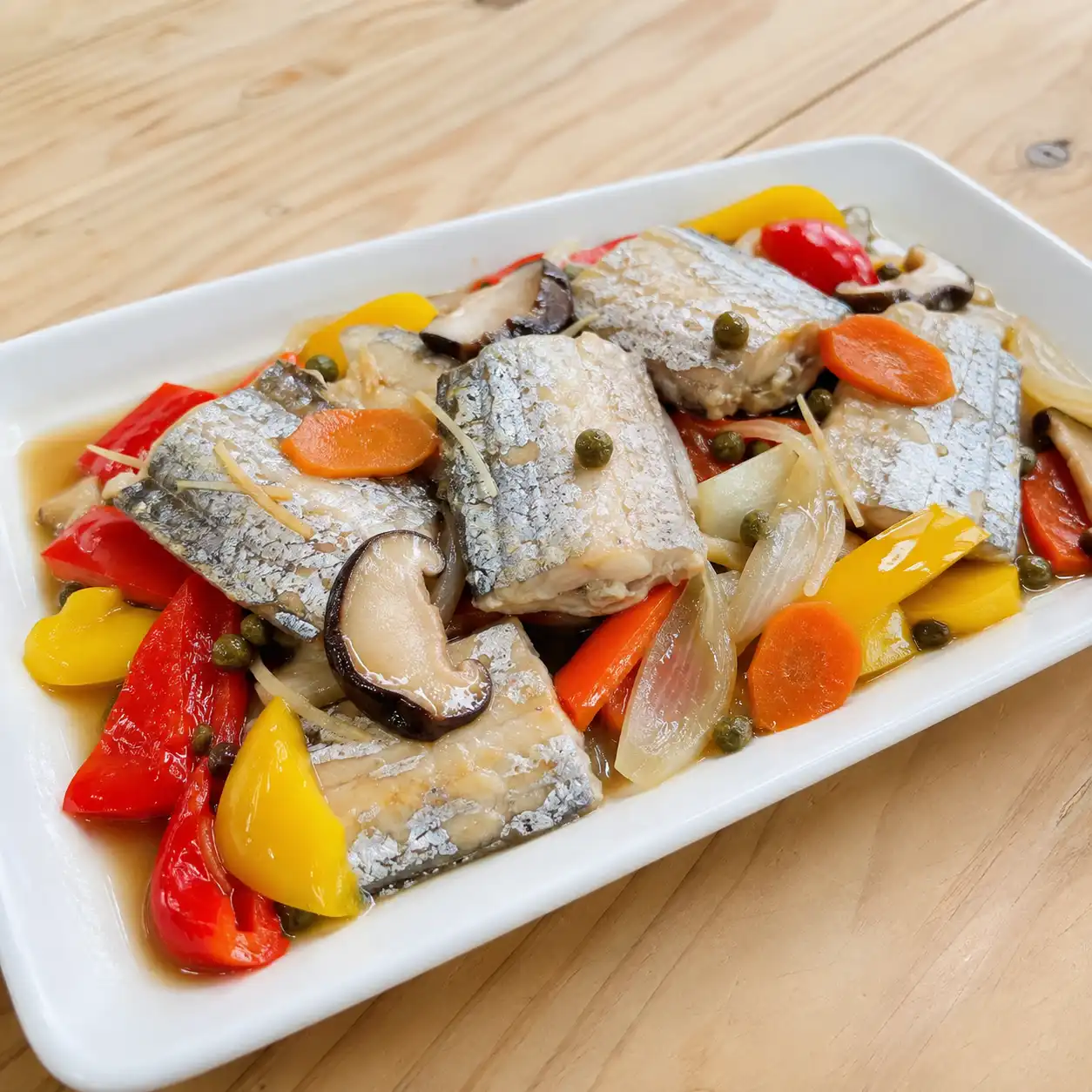 破布子白帶魚甜椒燒