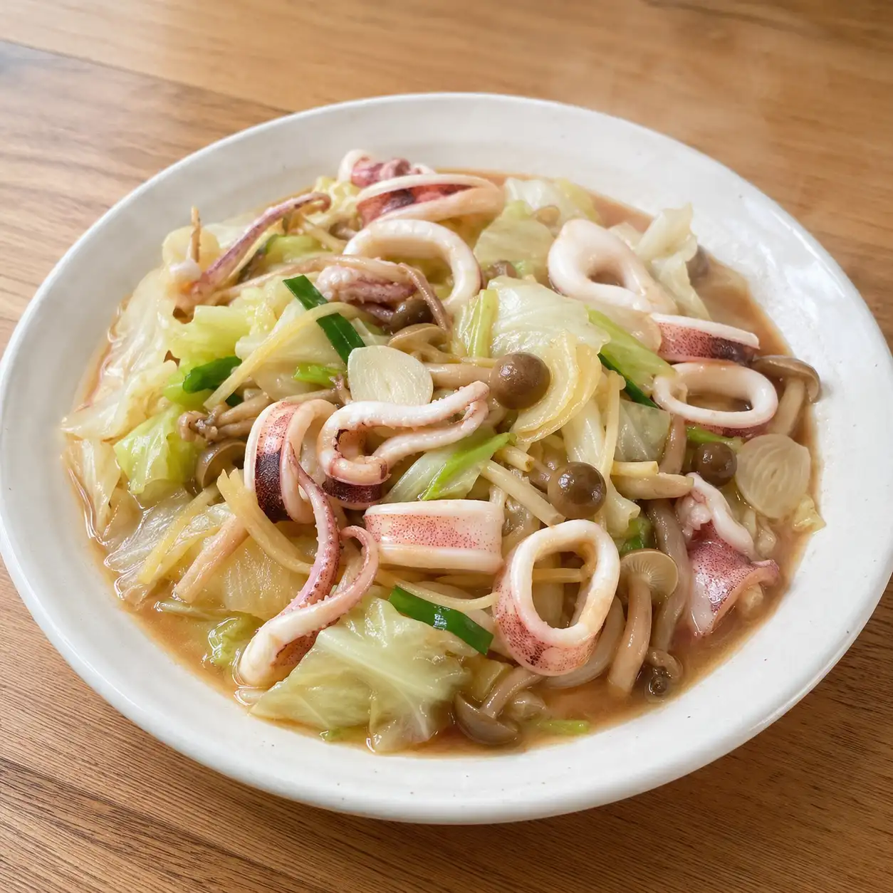 破布子中卷高麗菜燒