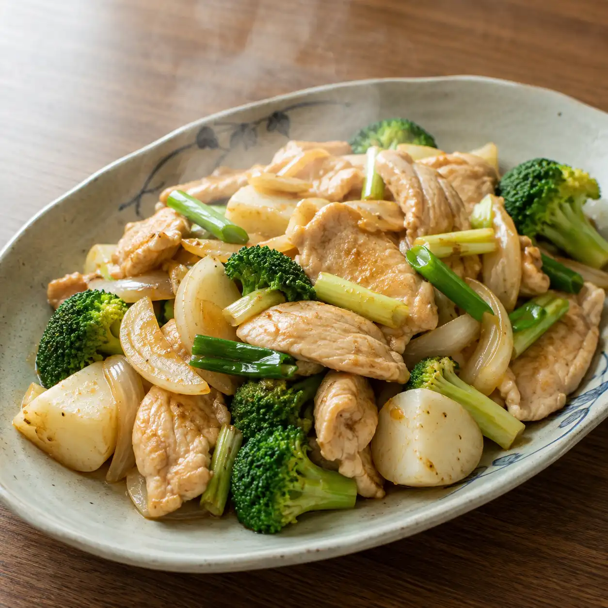 雞肉片山藥蔥燒