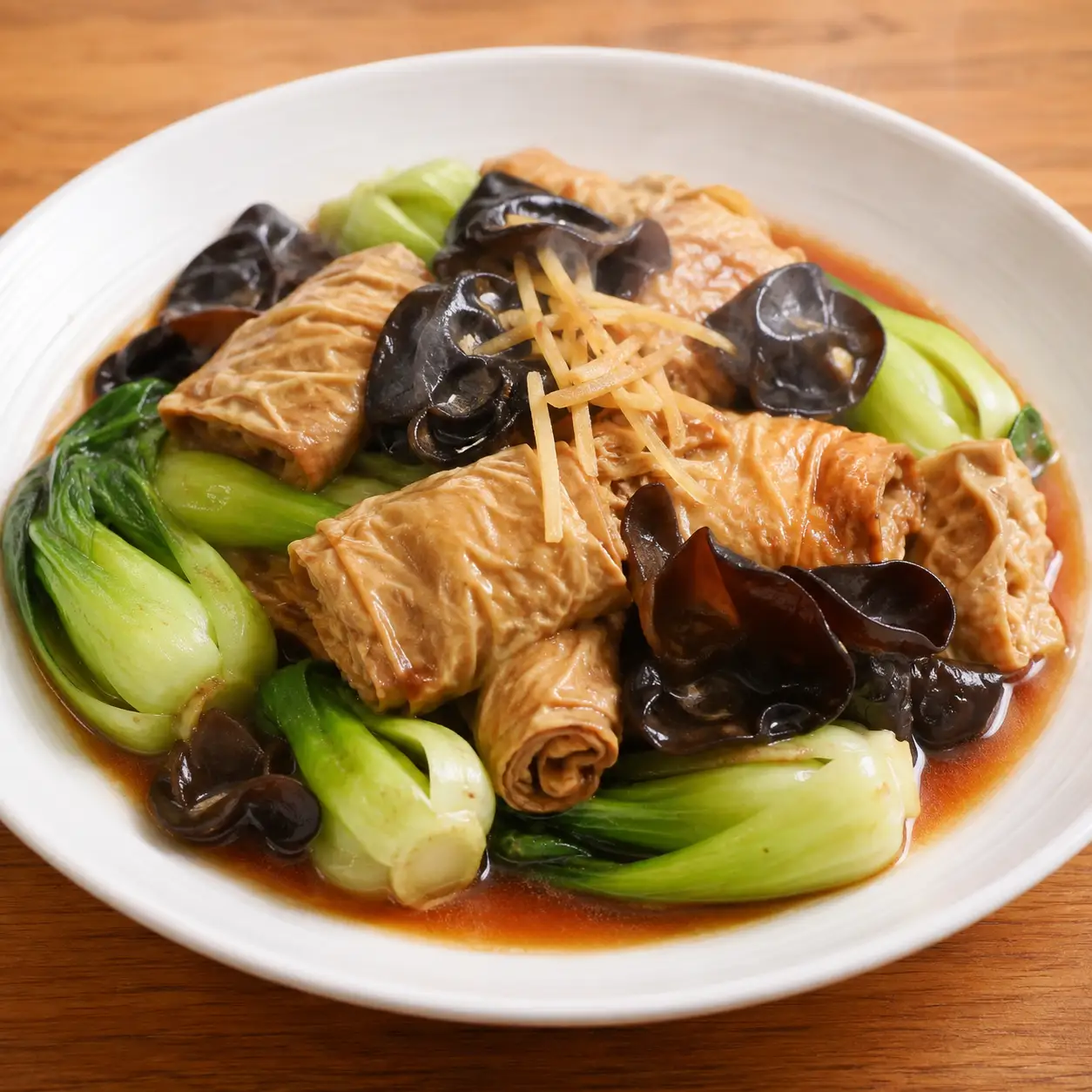 紅燒豆包青江菜