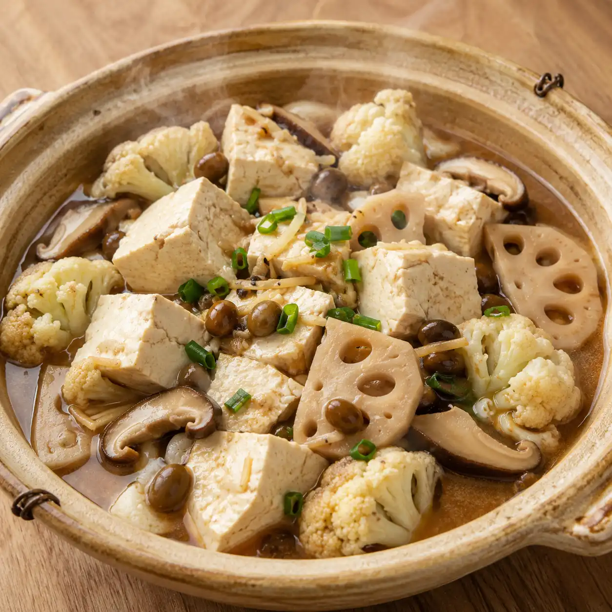 破布子嫩豆腐蓮藕紅燒